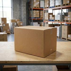 Boîte d'emballage industrielle en carton ondulé brun à double paroi pour expédition - Product Image 4