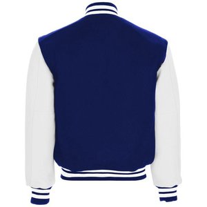 Men's Varsity <b>Jacket</b> Genuine <b>Leather</b> Sleeve and Wool Blend Letterman <b>Boys</b> College Varsity <b>Jackets</b> XS-5XL - Product Image 2