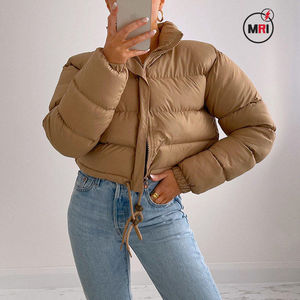Véritable Femmes Puffer Bubble Crop Manteaux Dames Blanc Vestes Respirant Femmes Vers Le Bas Manteaux D'hiver Mode Femmes veste en cuir - Product Image 6