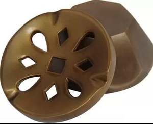 Cendrier de table brun vintage de forme ronde avec un design personnalisé parfait pour les bars à la maison, les restaurants et les bureaux Fournitures en vrac - Product Image 2