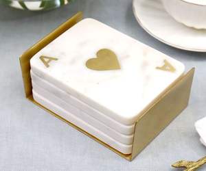 Export Quality Classic Marble Eco-friendly Customized Design <b>Tea</b> <b>Coaster</b> with Customized Logo at Valuable Price - Product Image 3