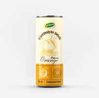 Bebida Electrolítica de Pulpa de Lima Mandarina Tropical en Lata de Aluminio de 250 ml |   Fabricante OEM ODM de Bebidas Wana en Vietnam