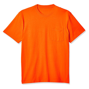 Camisetas de hombre de alta calidad con cuello redondo, camiseta de manga corta, cuello redondeado, camisetas de algodón Premium lisas de varios colores - Product Image 5