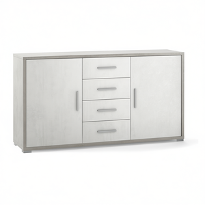 DOUBLE Db879 155cm Cement White Oxide <b>Sideboard</b> for <b>Kitchen</b> Storage by Sarmog - Product Image 2