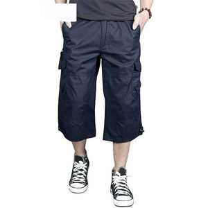 Pantalones cortos Cargo de verano para hombre personalizados de estilo callejero, pantalones de trabajo de patrón sólido de calidad, rectos, buenos bolsillos, tejido no tejido - Product Image 2