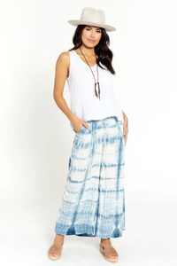 Pantalón Largo Informal de Crepé para Mujer, Hecho a Mano en India, Color Sólido, Cintura Alta, Transpirable, Bordado, Cierre Elástico, ODM - Product Image 4