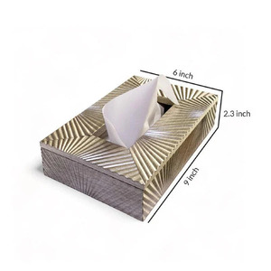 Porte-couverts en bois élégant avec compartiment à serviettes Porte-serviettes et couverts en bois décoratif pour un rangement pratique - Product Image 2