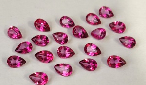 Pera de topacio Rosa natural facetada 5x8mm Calidad superior-Pera de topacio Rosa facetada Buena calidad - Product Image 4