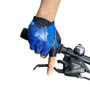 Guantes Deportivos de Verano para Ciclismo, Gimnasio y Levantamiento de Pesas, Impermeables, de Alta Elasticidad y Transpirables, con Malla y Medio Dedo - Product Image 1