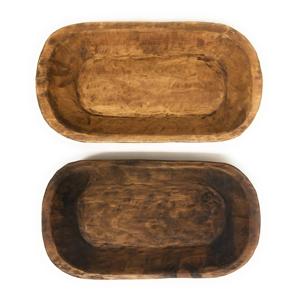 Bol à pâte en bois rustique de qualité alimentaire, fabriqué en Inde, bol à bougie en bois pour la décoration de la ferme, bol en bois non fini, qualité supérieure - Product Image 4