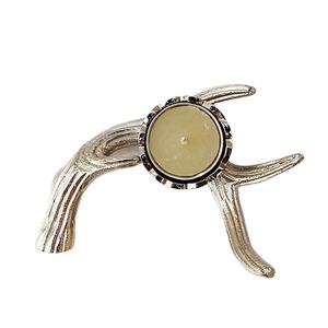 ที่ใส่เทียนทีไลท์แบบมงกุฎโลหะที่ใส่เทียนทีไลท์ถ้วยโลหะ - Product Image 3