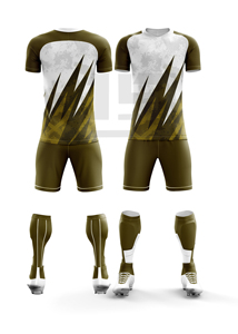 Advanced Soccer Team Kit Moisture Wicking Football Jersey and Shorts for Professional Club School and College Competitions - Product Image 1