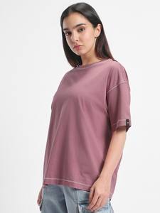 Camisetas cortas para mujer, medias mangas con diseño de cuello redondo, camisetas de verano hechas de algodón de Color sólido, cuello redondo, manga corta - Product Image 6