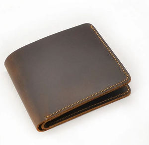 Portefeuille en cuir véritable sur mesure de haute qualité pour hommes Prix de gros avec logo personnalisé Accessoire de mode - Product Image 4
