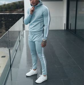 Sweat à capuche blanc élégant de haute qualité Streetwear pantalon de survêtement et sweat à capuche en coton polaire lourd ensemble survêtement hommes - Product Image 6