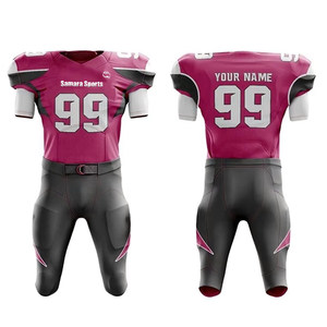 ชุดอเมริกันฟุตบอลระบายอากาศได้ดีมาใหม่ชุดอเมริกันฟุตบอลแขนสั้นพิมพ์โลโก้ได้ตามต้องการ - Product Image 1