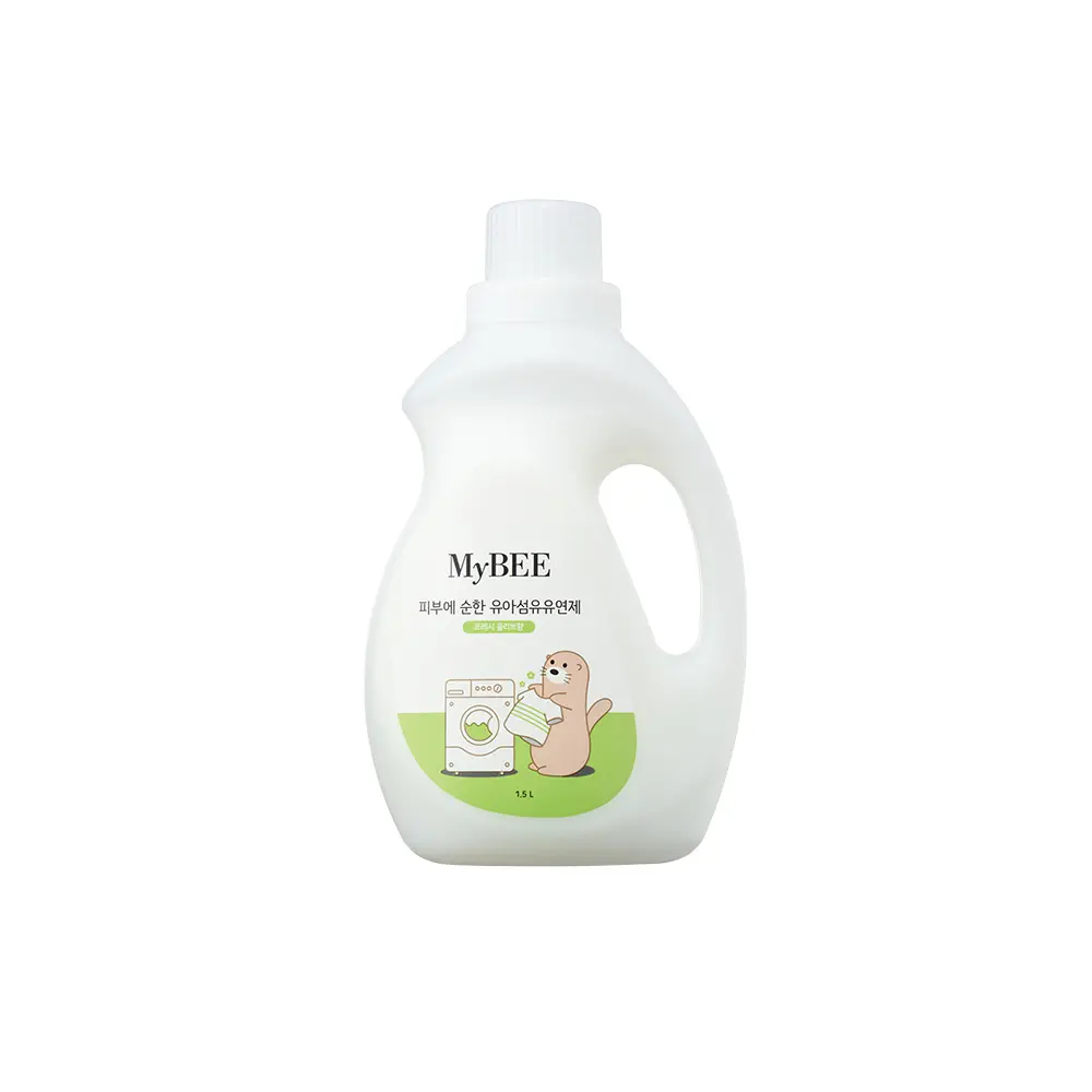 洗濯用柔軟剤MyBEEマイルドファブリック柔軟剤ベビーリキッドコンテナ用1500ml (フレッシュオリーブの香り) 衣類コンディショナー用