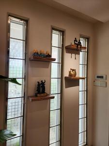 Gran oferta, conjunto de 4 estantes flotantes con borde vivo, estantería montada en la pared Art Deco de madera Natural, decoración del hogar, Diwali, respetuoso con el medio ambiente, el mejor precio - Product Image 3