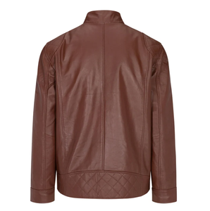 High Street 100% cuero Sherpa genuino Slim Fit Stand Collar chaqueta de invierno con viscos transpirables forro de satén cierre de cremallera - Product Image 4