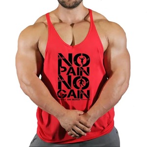 Camiseta sin mangas de poliéster Activewear para gimnasio de rendimiento para hombre personalizada en estilo Streetwear, camiseta de entrenamiento de talla grande - Product Image 4