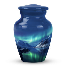 New Design Cremation <b>Keepsake</b> Urns Best Selling Customized Hand Engraved Metal <b>Keepsake</b> Cremation Urn With Velvet <b>Box</b> - Product Image 1