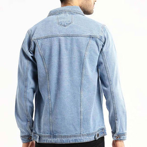 Veste en jean Hip Hop en détresse de qualité supérieure dernier style de patchs de broderie déchirés veste en jean pour hommes entièrement personnalisée - Product Image 3