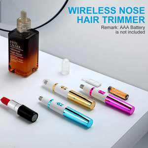 Tondeuse compacte portable pour poils du nez et des oreilles pour femmes, polyvalente, étanche, facile à nettoyer, fonctionne sur piles, pour la maison et la voiture, en plastique - Product Image 5