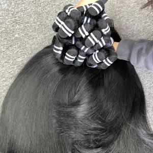 ผมปลอมสี1B บริสุทธิ์จากเวียดนามผมต่อ100% ยาว100กรัมยาว8-36นิ้ว - Product Image 4