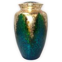 Bonne vente en gros classique métal adulte urne conception léopard unique cendres humaines urne de crémation de haute qualité de l'Inde