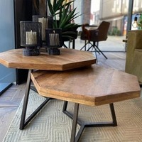 Table d'appoint polyvalente en bois avec rangement supplémentaire, parfaite pour le salon, la chambre à coucher et l'organisation du bureau à domicile