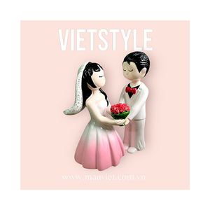 Vente en gros de statues décoratives de couples de mariage mignons et intimes pour la décoration intérieure de style asiatique - Product Image 2