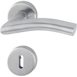 Juego de Rosetas Antwerp E1402Z/42KV/42KVS de Acero Inoxidable F69 Redondas OB DIN Izquierda/Derecha D/D HOPPE para Accesorios de Rieles y Cortinas - Product Image 1