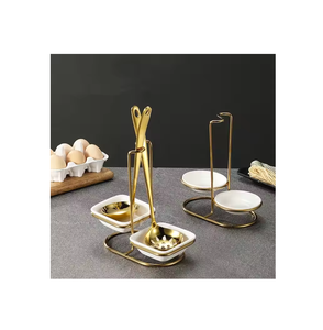 Soporte de descanso para cuchara de sopa de latón, soporte para cuchara de cocina, soporte decorativo para cubiertos de latón, soporte para proveedor mayorista - Product Image 1