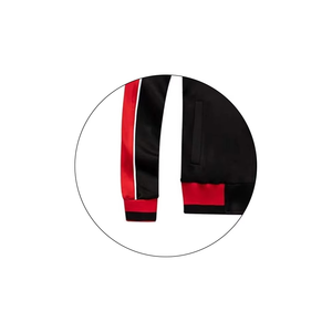 Chándal de nailon para correr reflectante de Color en contraste con logotipo personalizado para hombre, chándal de nailon Suana transpirable cortavientos para hombre - Product Image 3