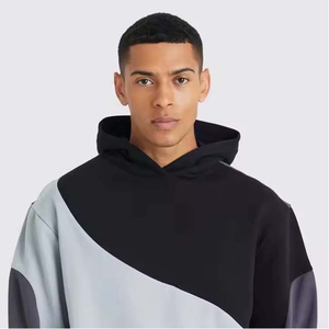 Sudadera con capucha de algodón 100% de moda para hombre Logotipo personalizado Impreso Ajuste de gran tamaño con peso pesado 450 GSM para invierno - Product Image 3
