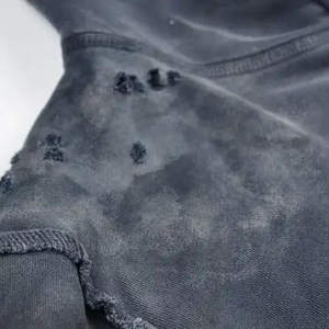 เสื้อฮู้ดดี้ผ้าฝ้ายเฟรนช์เทอร์รี่เนื้อหนา 100% แบบยูนิเซ็กซ์ สไตล์วินเทจฟอกสีซีดแบบย้อมกรด  สำหรับผู้ชาย  รับผลิตตามแบบ OEM  ลายพิมพ์สำหรับฤดูหนาว - Product Image 4