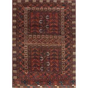 พรมขนสัตว์ถักมือสีเบจและสีน้ำตาลลายเรขาคณิต Kiaan สำหรับห้องนั่งเล่น รุ่น Paem-312 เหมาะสำหรับวัยรุ่น - Product Image 1