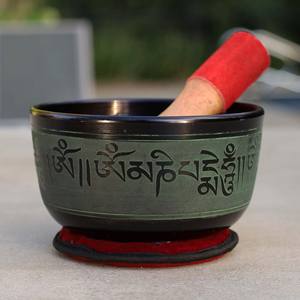 Bol chantant en métal et aluminium dernier modèle pour le yoga, la méditation, la relaxation et la prière bol chantant tibétain - Product Image 1