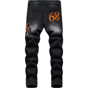 Custom High Quality New Fashion Straight Denim Pants for Men's Manufacturer 2026 Destroyed Distressed <b>Jean</b> Pant for Adults - Product Image 2