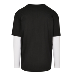 เสื้อยืดผู้ชายทรงหลวม แขนคู่ ล้างสีแบบแอซิด รับผลิตจำนวนมาก ราคาถูก พร้อมสกรีนโลโก้ตามสั่ง - Product Image 5