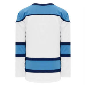 Camiseta de hockey sobre hielo de talla grande a rayas con cuello en V OEM para hombre, Camiseta deportiva con estampado de sublimación de secado rápido - Product Image 2