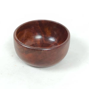 Bol de service élégant en bois de luxe, finition polie, bois massif, écologique, pour la table, la cuisine et la salle à manger - Product Image 1