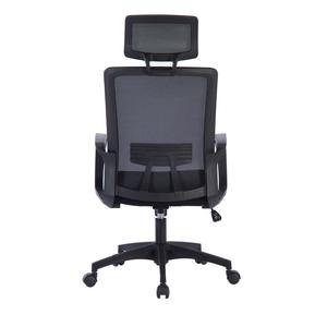Sedia da Ufficio Ergonomica Girevole Jet-Line Nera Design Contemporaneo in Materiale Espanso per Uso Domestico - Product Image 1
