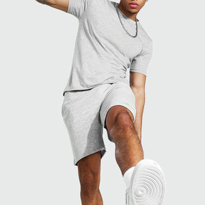 Fabriqué professionnellement de haute qualité été hommes T-Shirt Shorts ensemble sur mesure manches courtes 100% coton séchage rapide haut - Product Image 2