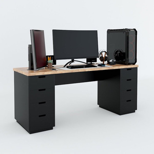 Gaming Reclining Chair with <b>Footrest</b> and 180x60cm Gaming Desk with Cabinet Legs CBG68009 - Product Image 2
