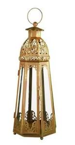 Linterna de hierro metálica artesanal tradicional para decoración navideña con compatibilidad de velas sin llama - Product Image 6