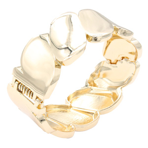 Braccialetti a cerniera placcato oro Extra larosio accessori moda con finitura oro Premium - Product Image 2