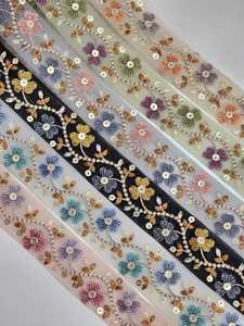 2024 nouveauté femmes brodé dentelle et coton soutien-gorge robe de mariée accessoire avec décoration à paillettes - Product Image 2