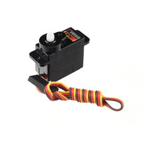 Micro Servo Analógico ES08A-II de Emax, Mini Servo de 9g para Avión RC, Helicóptero, Barco, Engranaje de Plástico de Alto Torque con Accesorios