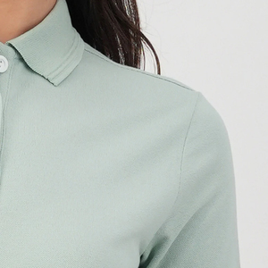 Women's Knitted Casual for Shirts Soft Stretch Breathable <b>Long</b> Wearing Feel 100% Cotton Basic <b>Wardrobe</b> Styling - Product Image 6